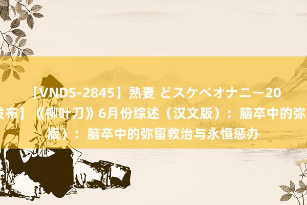 【VNDS-2845】熟妻 どスケベオナニー20連発!! 【原文发布】《柳叶刀》6月份综述(汉文版):脑卒中的弥留救治与永恒惩办